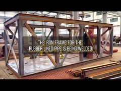 輸出のためのゴムで覆われたパイプの鉄フレームは,溶接されている