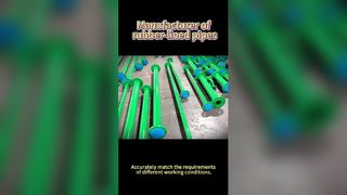 産業用の耐久性のあるゴムライニングパイプ