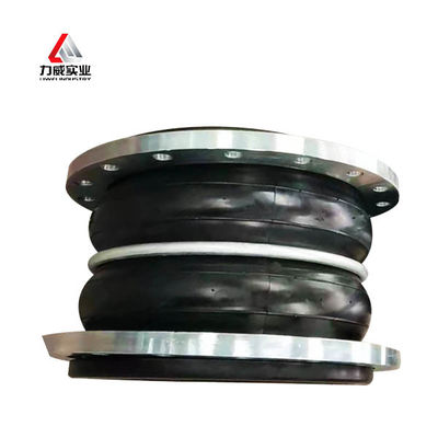 Double Sphere Flexible Rubber Joint Made Of EPDM/NBR/NR/FKM Etc For Construction Projects