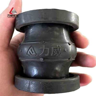 Black Single sphere flexible rubber joint pressure resistance 6 to 40 bars PN6 PN40 durable and for industrial piping systems