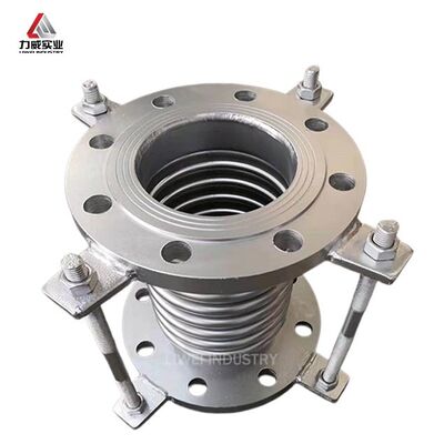 DN200 PN16 フレンズメタルリップル補償器 アンシ B16.5 制限棒設計 鋼管管の水静止試験